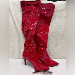 Jessica Simpson Red Thigh High Boot